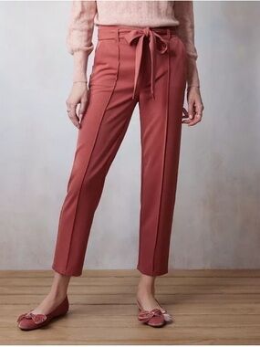LC Lauren Conrad Terracotta Tie-Waist Pants